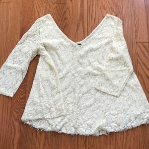 3/4 Sleeve Lace Blouse